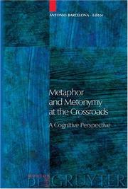 Cover of: Metaphor and metonymy at the crossroads: a cognitive perspective