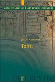 Cover of: Tobit (Commentaries on Early Jewish Literature)
