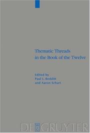 Cover of: Thematic Threads in the Book of the Twelve (Beiheft Zur Zeitschrift Fur Die Alttestamentliche Wissenschaft)