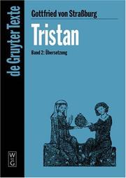 Cover of: Tristan Band 2: Ubersetzung (De Gruyter Texte)