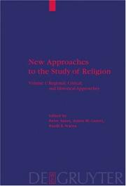 Cover of: New Approaches to the Study of Religion: Regional, Critical, and Historical Approaches (Religion and Reason)