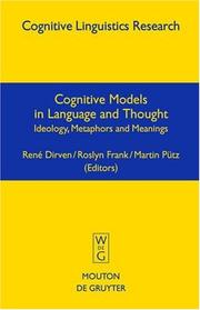 Cover of: Cognitive models in language and thought