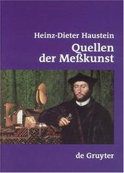 Cover of: Quallen Der Messkunst by Heinz-Dieter Haustein