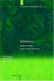 Cover of: Infinitives (Studies in Generative Grammar 55)