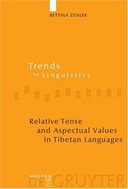 Cover of: Relative Tense and Aspectual Values in Tibetan Languages: A Comparative Study (Trends in Linguistics. Studies and Monographs)