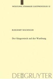 Cover of: Der Sängerstreit auf der Wartburg by Burghart Wachinger