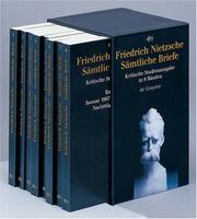 Cover of: Friedrich Nietzsche Samtliche Briefe Kritische Studienausgabe: In 8 Banden