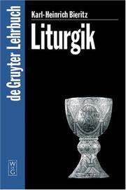 Cover of: Liturgik (De Gruyter Lehrbuch)