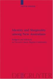 Cover of: Identity and marginality among new Australians | Viktor Zander