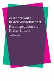 Cover of: Zeithorizonte In Der Wissenschaft