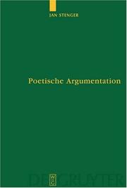 Cover of: Poetische Argumentation by Jan Stenger