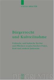 Cover of: Burgerrecht und Kultteilnahme by Stefan Krauter