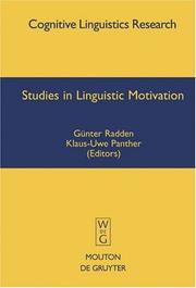 Cover of: Studies in linguistic motivation by Klaus-Uwe Panther