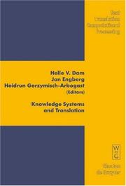 Knowledge systems and translation by Jan Engberg, Heidrun Gerzymisch-Arbogast