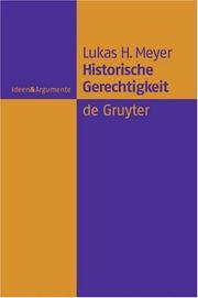 Cover of: Historische Gerechtigkeit (Ideen & Argumente)