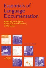 Cover of: Essentials of Language Documentation (Trends in Linguistics. Studies and Monographs Tilsm) (Trends in Linguistics. Studies and Monographs) by 