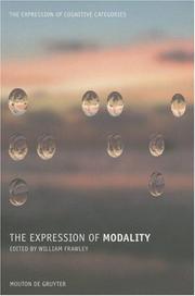 Cover of: The expression of modality by edited by William Frawley.