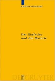 Cover of: Das Einfache und die Materie (Kantstudien-Erganzungshefte)