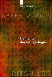 Cover of: Elemente der Narratologie (Narratologia) by Wolf Schmid