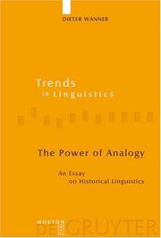 Cover of: The Power of Analogy: An Essay on Historical Linguistics (Trends in Linguistics. Studies and Monographs)