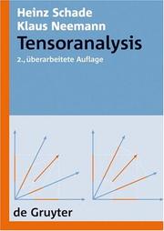 Cover of Tensoranalysis by heinz schade
