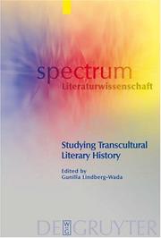 Cover of: Studying Transcultural Literary History (Spectrum Literaturwissenschaft/Spectrum Literature 10)