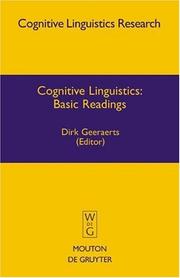 Cover of: Cognitive Linguistics: Basic Readings (Cognitive Linguistics Research [CLR] 34)