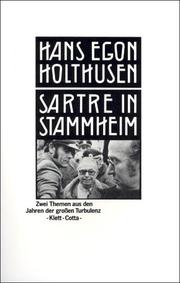 Cover of: Sartre in Stammheim by Holthusen, Hans Egon, Holthusen, Hans Egon