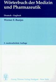 Cover of: Wörterbuch der Medizin und Pharmazeutik: Deutsch-Englisch