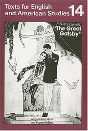 Cover of: The Great Gatsby. Students' Book. (Lernmaterialien) by F. Scott Fitzgerald, Dagmar Pohlenz, Richard Martin