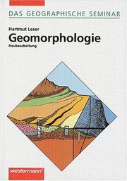 Cover of: Geomorphologie.