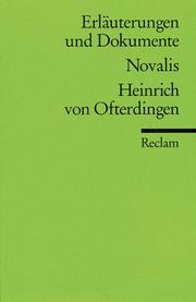 Cover of: Heinrich Von Ofterdingen (Erlauterungen und Dokumente)