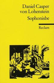 Cover of: Sophonisbe