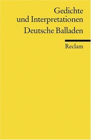 Cover of: Deutsche Balladen