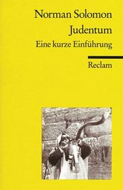 Cover of: Judentum. Eine kurze Einführung.