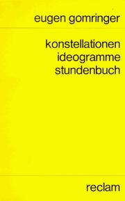 Cover of: Konstellationen, Ideogramme, Stundenbuch