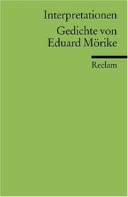 Cover of: Gedichte von Eduard Mörike