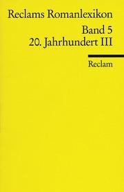 Cover of: Reclams Romanlexikon by herausgegeben von Frank Rainer Max und Christine Ruhrberg.