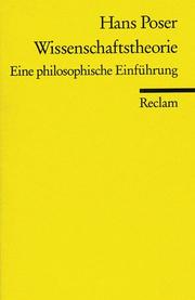 Cover of: Wissenschaftstheorie. Eine philosophische Einführung. by Hans Poser