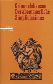 Cover of: Der abenteuerliche Simplicissimus Teutsch.
