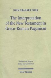 Cover of: The interpretation of the New Testament in Greco-Roman paganism