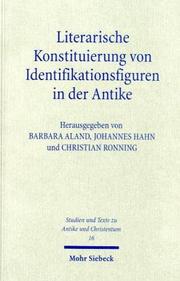 Cover of: Literarische Konstituierung von Identifikationsfiguren in der Antike