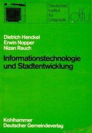 Cover of: Informationstechnologie und Stadtentwicklung by Dietrich Henckel