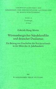 Cover of: Württembergischer Ständekonflikt und deutscher Dualismus by Gabriele Haug-Moritz