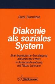 Cover of: Diakonie als soziales System by Dierk Starnitzke