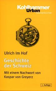 Cover of: Geschichte der Schweiz. by Ulrich ImHof