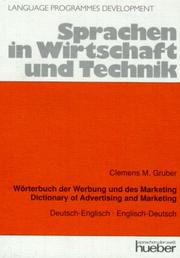 Cover of: Wörterbuch der Werbung und des Marketing: engl.-dt., dt.-engl. = Dictionary of advertising and marketing