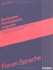 Cover of: Kontrastive feministische Linguistik: Mechanismen sprachlicher Diskriminierung im Englischen und Deutschen