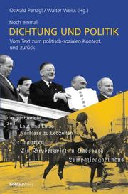 Cover of: Noch einmal Dichtung und Politik: vom Text zum politisch-sozialen Kontext, und zurück