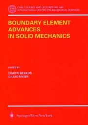 Boundary Element Advances in Solid Mechanics by Giulio Maier